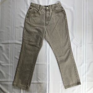 L.A. Blues Light Gray High Waist Classic 5 Pocket Denim Jeans Size 14